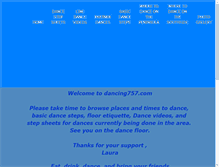 Tablet Screenshot of dancing757.com